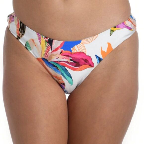 LA BLANCA  Paradise Hipster Bikini Bottoms | Scoop, High-Cut, Swim Size 12 NWT - Picture 1 of 3
